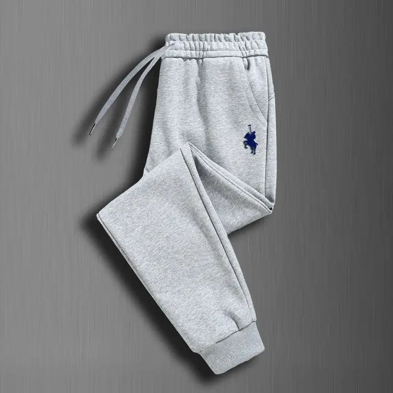 保罗新款刺绣华棉运动裤