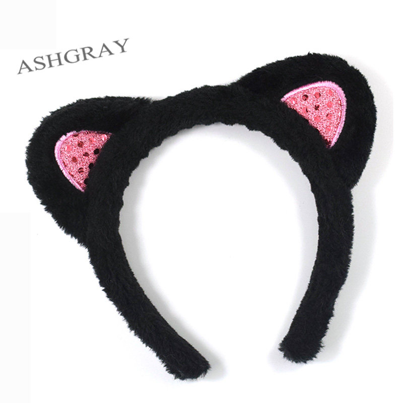 发箍女洗脸用韩国简约可爱防滑压发捆窟发卡猫耳朵网红发带束头箍