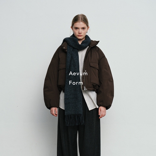 新国标90白鸭绒立领短款 2025秋冬新款 羽绒服 Form Aevum