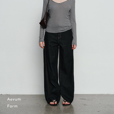 AevumForm原色直筒挺括牛仔裤