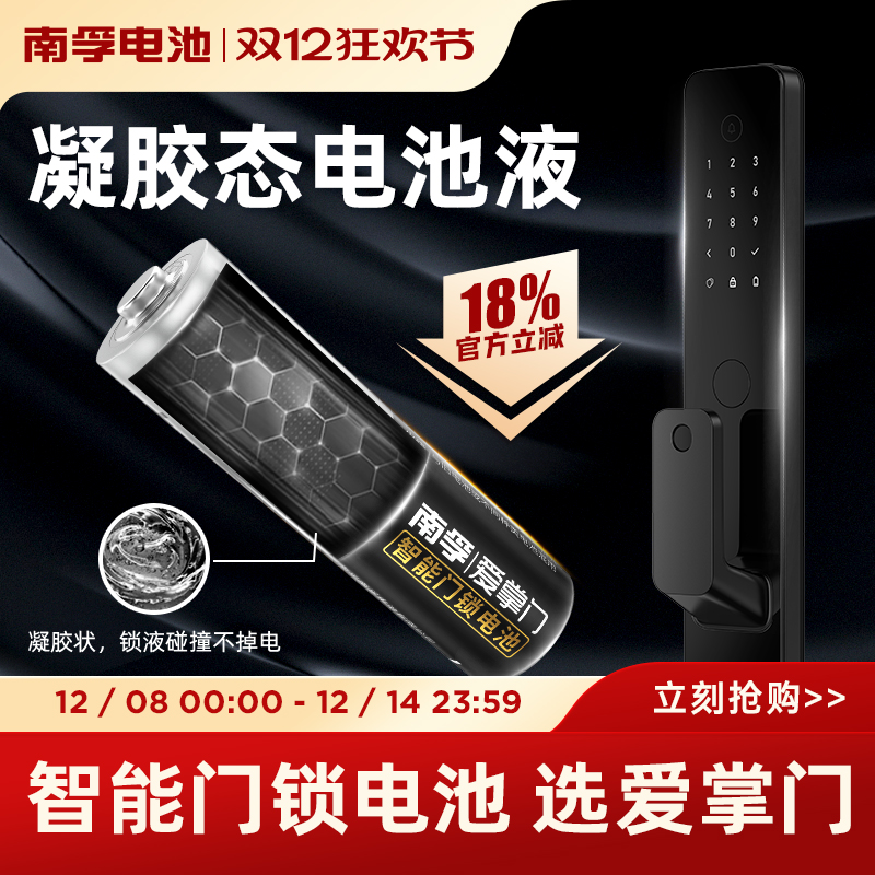 南孚智能门锁电池专用5号电池
