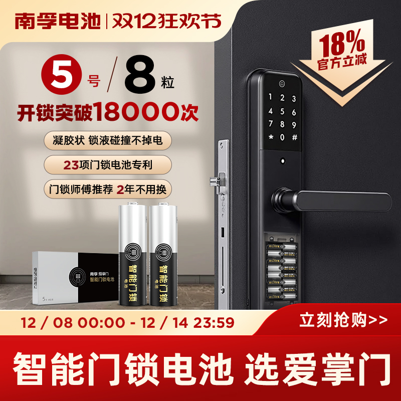 南孚爱掌门智能门锁专用5号电池