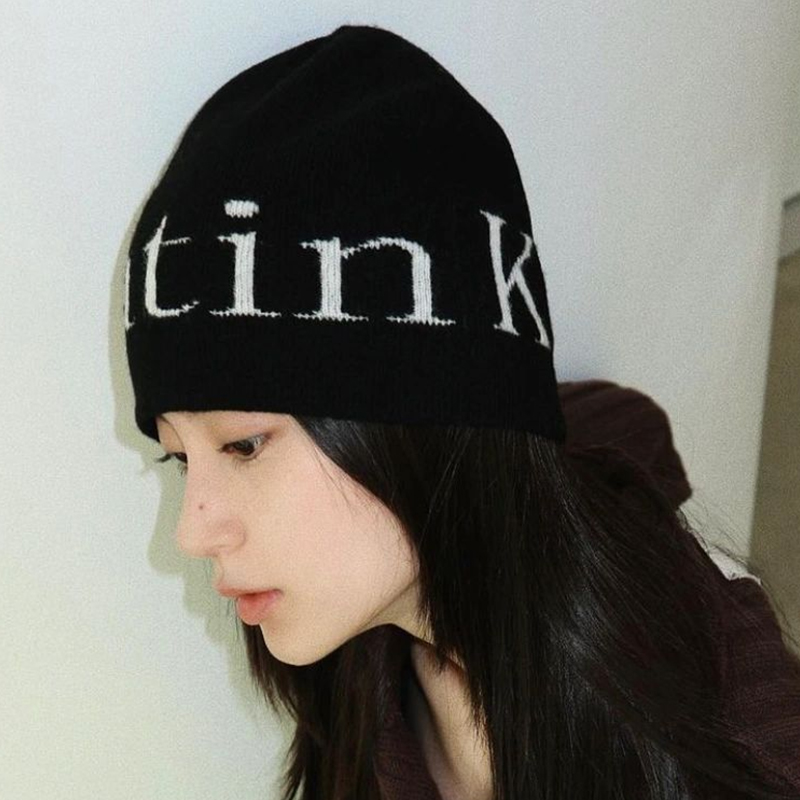 韩国matin毛线针织帽子2025新款