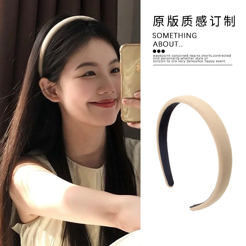2cm宽度正好~韩系百搭外出布艺海绵发箍高颅顶显脸小减龄头箍头饰