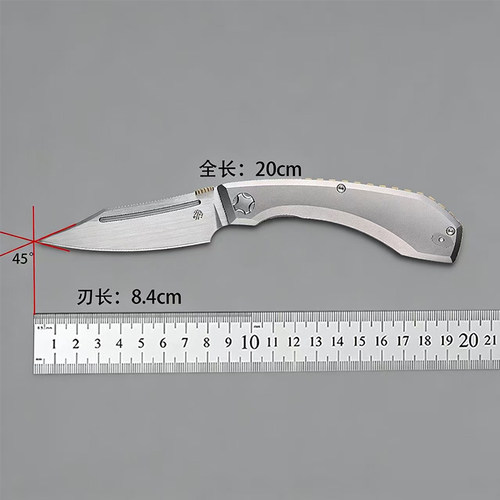 北山物志madyocco救赎合作款 M390高硬度粉末钢钛合金柄edc折叠刀