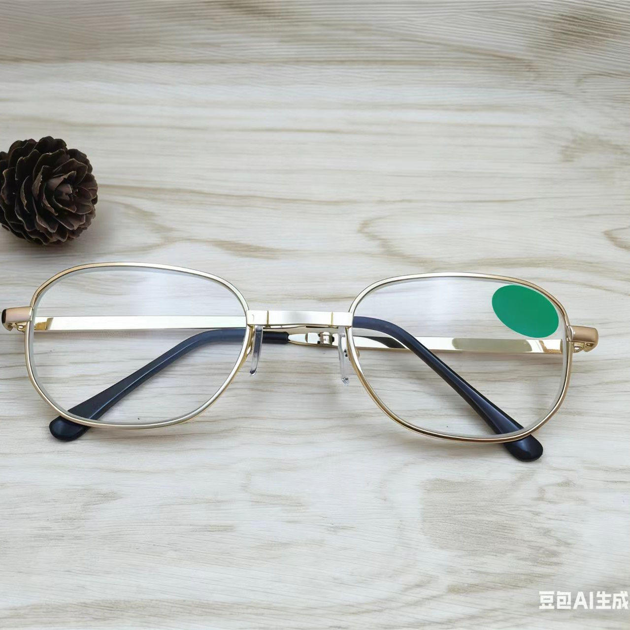 石头老花眼镜水晶折叠男女眼镜便携养目护眼老光眼镜