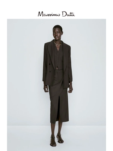 Massimo Dutti, летняя юбка для отдыха, облегающий крой