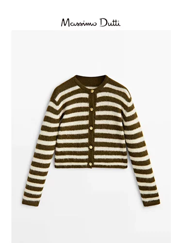 Massimo Dutti, весенняя альпака, трикотажный кардиган, свитер, куртка