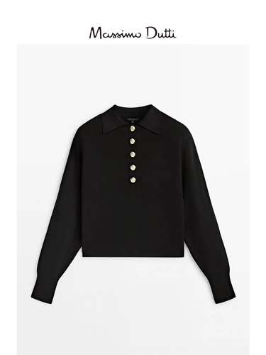 Massimo Dutti, летний весенний трикотажный свитер, футболка polo