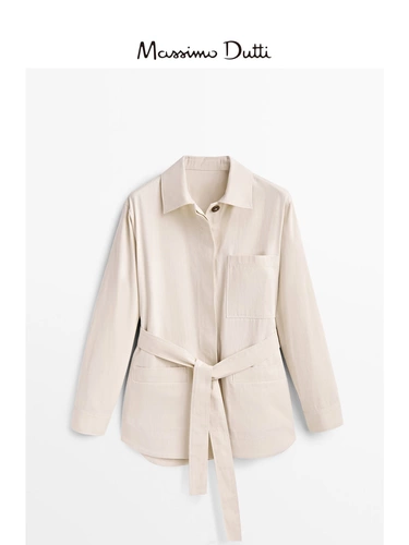 Massimo Dutti, демисезонный белый ремень, дизайнерский корсет, рубашка, куртка, облегающий крой, тренд сезона
