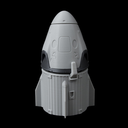 马斯克龙飞船模型静态摆件SpaceX龙飞船DRAGON飞船模型静态摆件