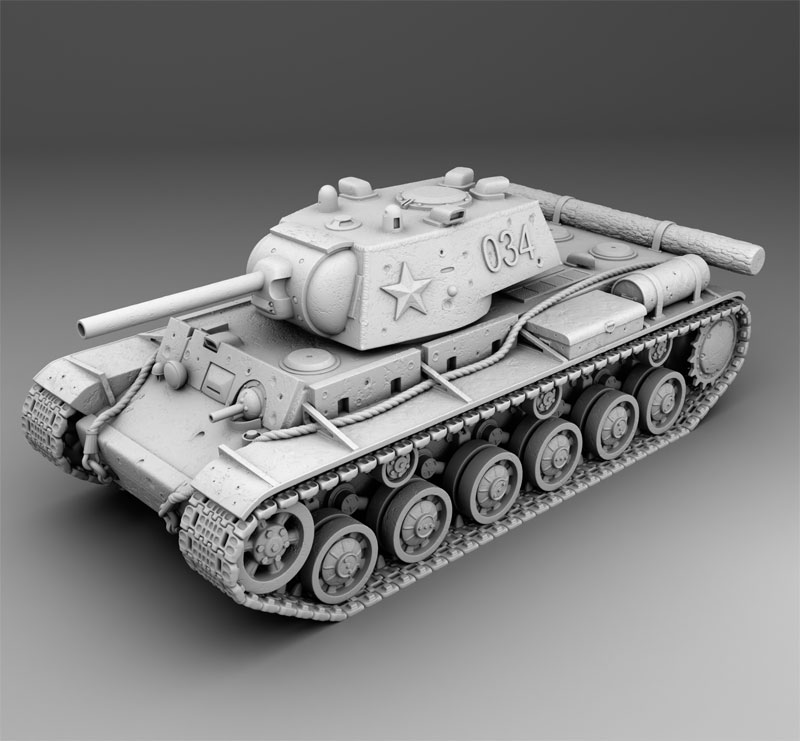 坦克世界KV-1坦克高精度成品模型