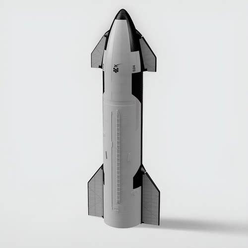 SpaceX马斯克Starship星舰模型