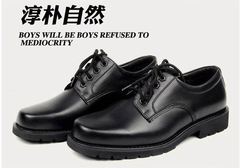 真皮正品钢头钢底户外男特种兵常服休闲防砸防刺鞋真皮大头劳保鞋