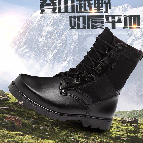 真皮正品作战男靴春夏秋冬四季马丁靴高帮战术作训户外超轻保安鞋