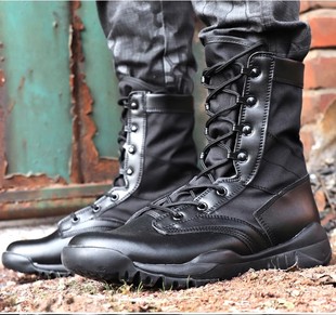 防爆超轻保安鞋 帆布网眼款 靴 男靴马丁靴高帮户外春秋冬季 真皮正品