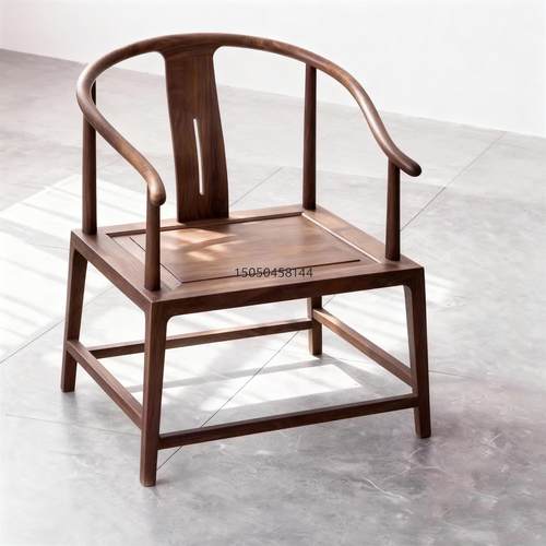 新中式全实木圈椅明禅太师