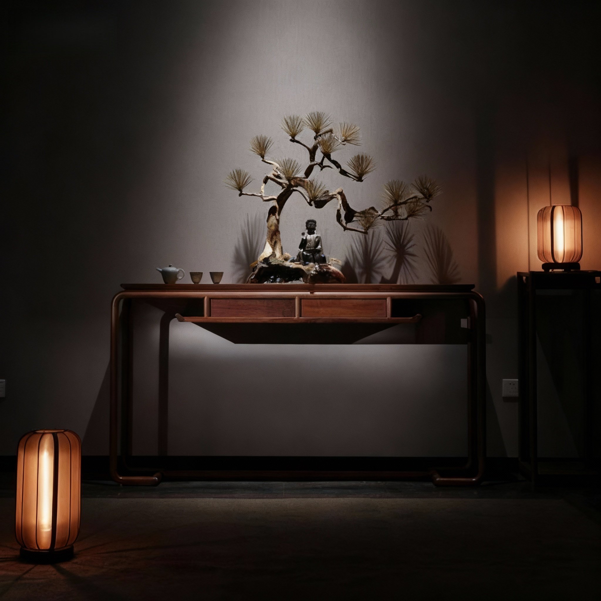 新中式实木玄关桌客厅进门