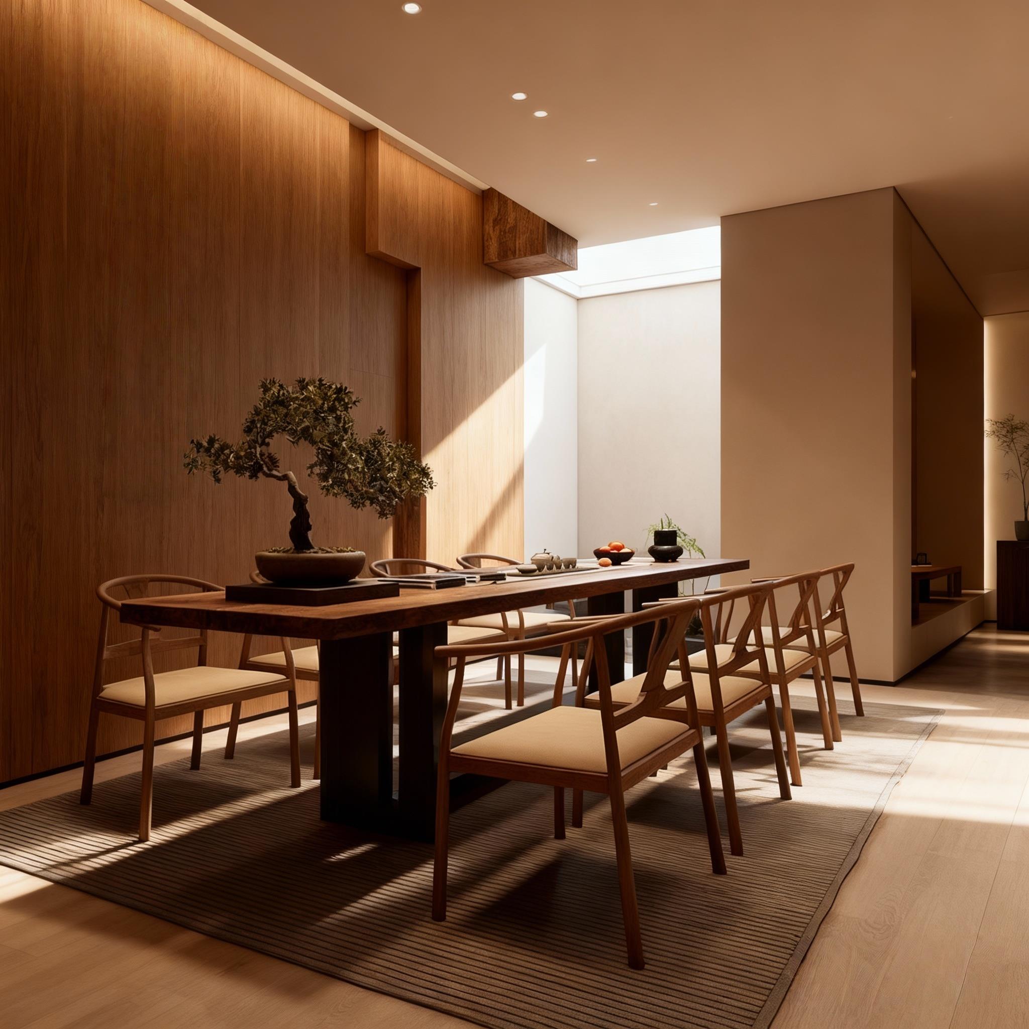 新中式茶几椅组合实木禅宗