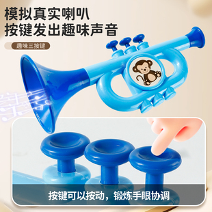 小喇叭儿童玩具婴儿宝宝可吹乐器幼儿园吹吹乐初学者入门竖笛唢呐