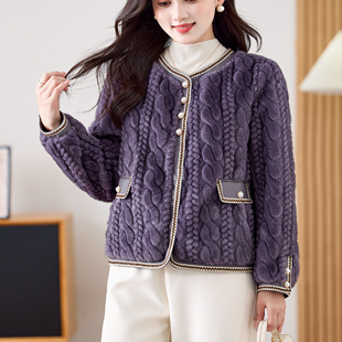 欧货流行皮草短外套女春秋冬爆洋气高端时尚 环保皮毛一体年轻