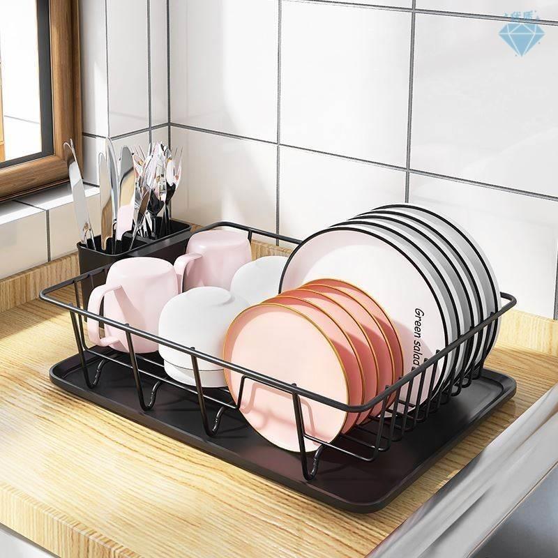 dish drying rack storage kitchen cup holder organizer洗碗架