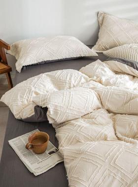 cotton quilt duvet cover pillow cases bed sheets set