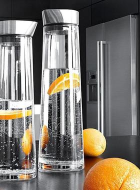 1L/1.5L Thiened Glass Water Bottle With Stainless Steel Li