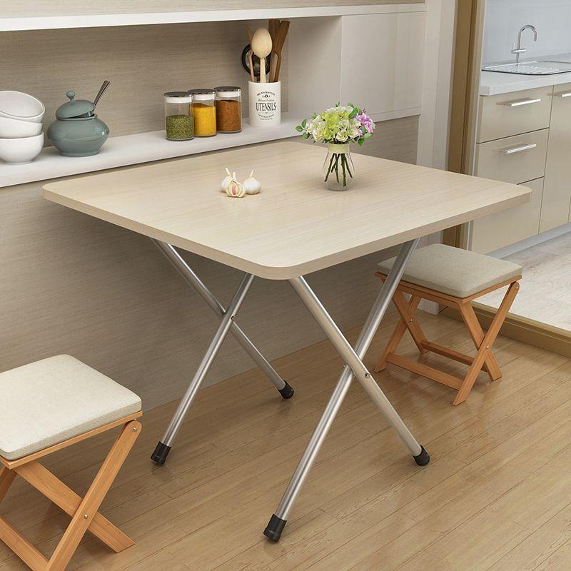Foldable Square table family dining table  chair binat