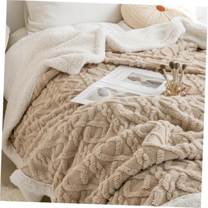 被子毛毯 velvet thick warm winter quilt duvet 2sides blanket