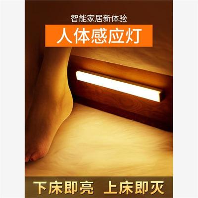 Motion Sensor LED Night Light USB Rechargeable Lamp 感应夜灯