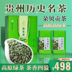 茶叶绿茶新茶一级高端明前嫩芽高山云雾罐装口粮送礼茶贵州朵贝茶