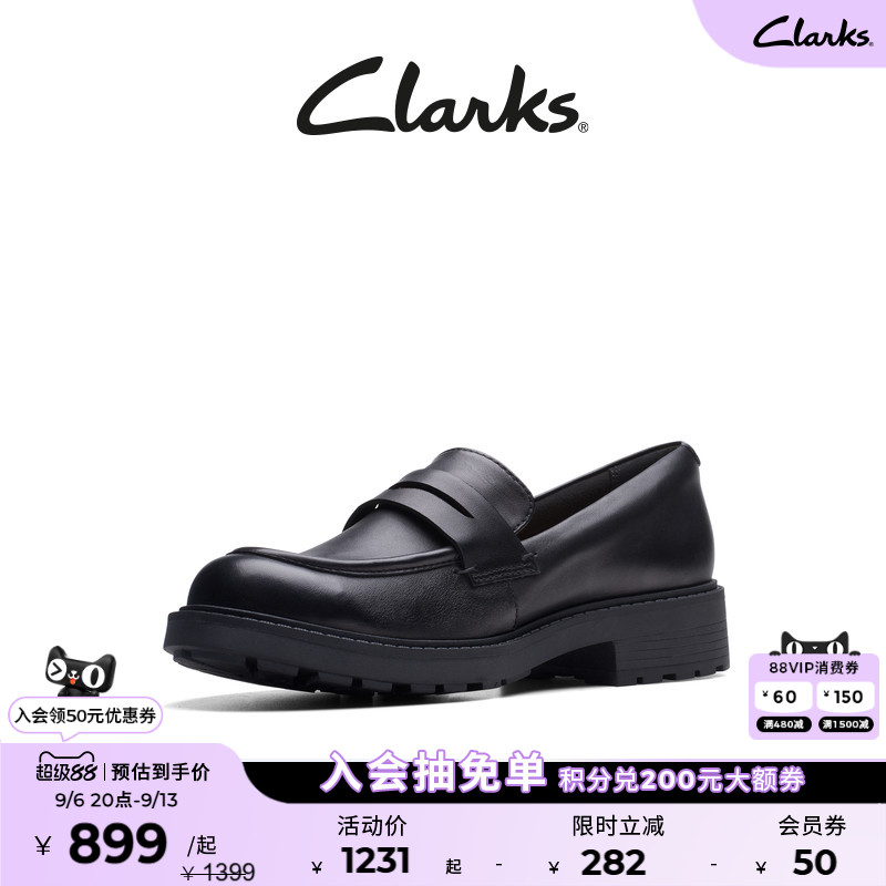 clarks厚底乐福鞋其乐女鞋图片