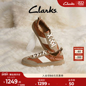 时髦拼色运动休闲德训板鞋 Clarks其乐Craftlite Soft女士新款