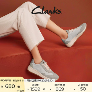 小白鞋 休闲减震透气女鞋 运动鞋 Clarks其乐达什利特系列秋季