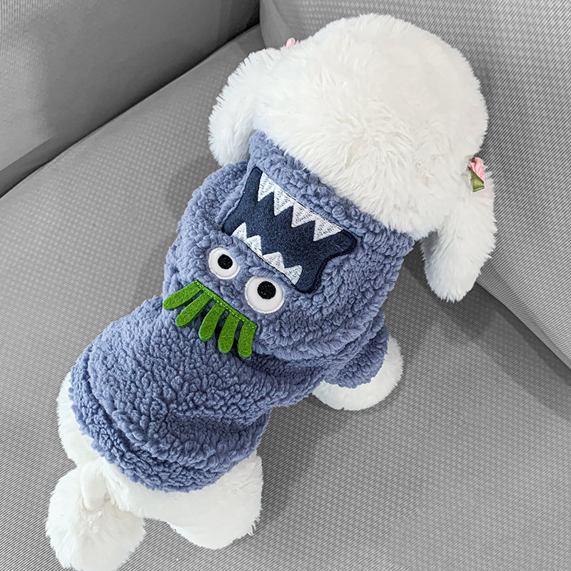 宠物春秋可牵引狗狗衣服可爱卫衣
