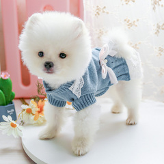 狗狗衣服秋冬款毛衣公主小狗裙子宠物比熊泰迪博美猫咪幼犬约克夏