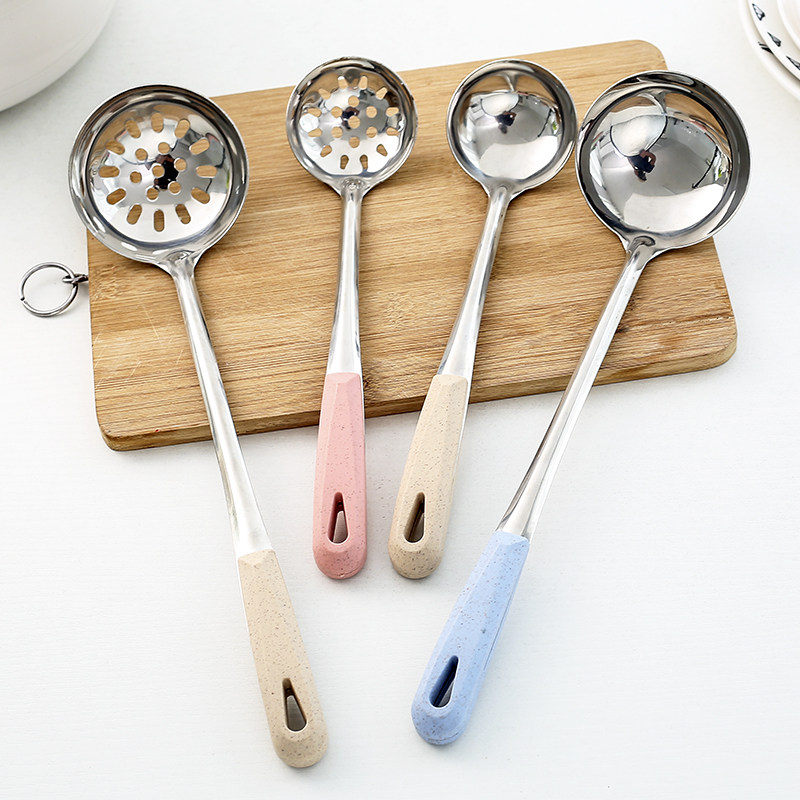 加厚长柄不锈钢大汤勺家用大勺子大号汤匙火锅勺大漏勺盛汤粥