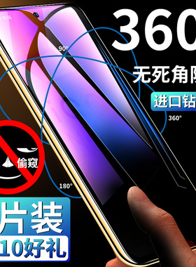 适用VIVO IQQONEO5S钢化膜防窥neo5活力版防窥膜全屏覆盖5G保护膜vivo贴膜手机膜neo5se防摔防偷窃全包玻璃36