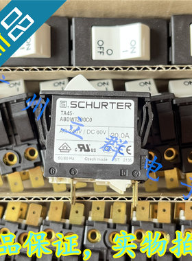 TA45-ABDWT200C0 进口SCHURTER 4脚断路器开关 20A AC240V 丨