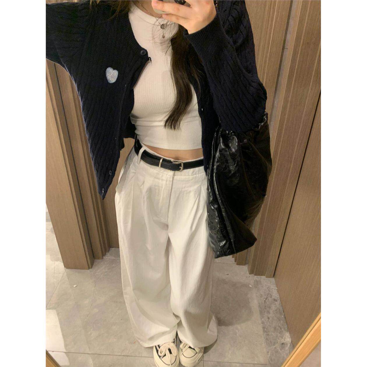 麻花刺绣针织开衫外套女秋冬外搭显瘦毛衣外套短款长袖上衣