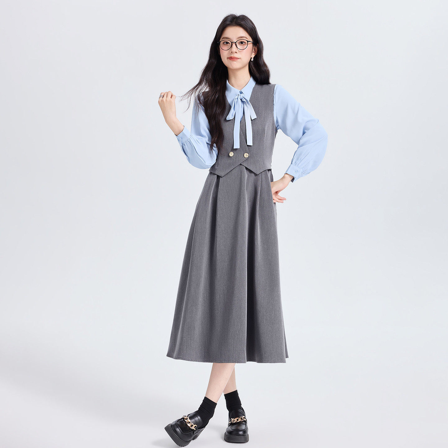 西装连衣裙女复试考研面试穿搭小个子教师公开课正装职业裙子套装