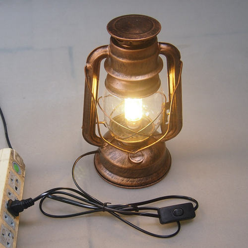 LED台灯老式油灯铁艺复古怀旧220