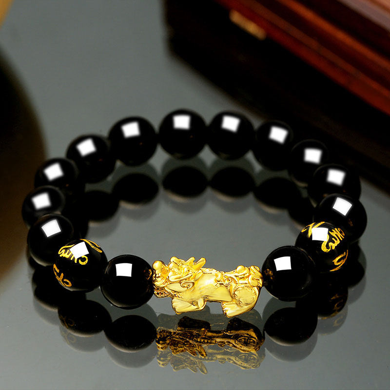正品時尚沙金色招財貔貅手鏈轉運珠手串男女簡約百搭七夕情人禮物在類目 飾品/流行首飾/時尚飾品新, 手鍊中 - 來自Buy2taobao.com提供專業的淘寶代購服務