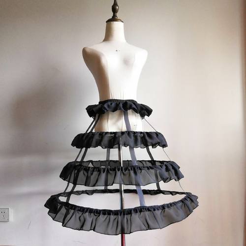 鸟笼撑3层lolita鱼骨钢圈暴力裙