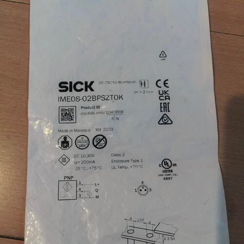 议价SICK接近开关，IME08-02BPSZTOK，全新未拆封