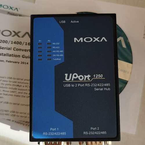 议价MOXA UPort 1250 USB转2串口，RS-232
