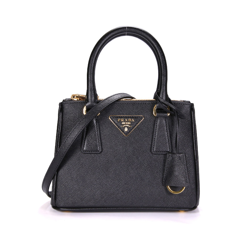 正品Prada/普拉达女包女士新款珐琅三角标单肩包真皮斜挎手提包VK