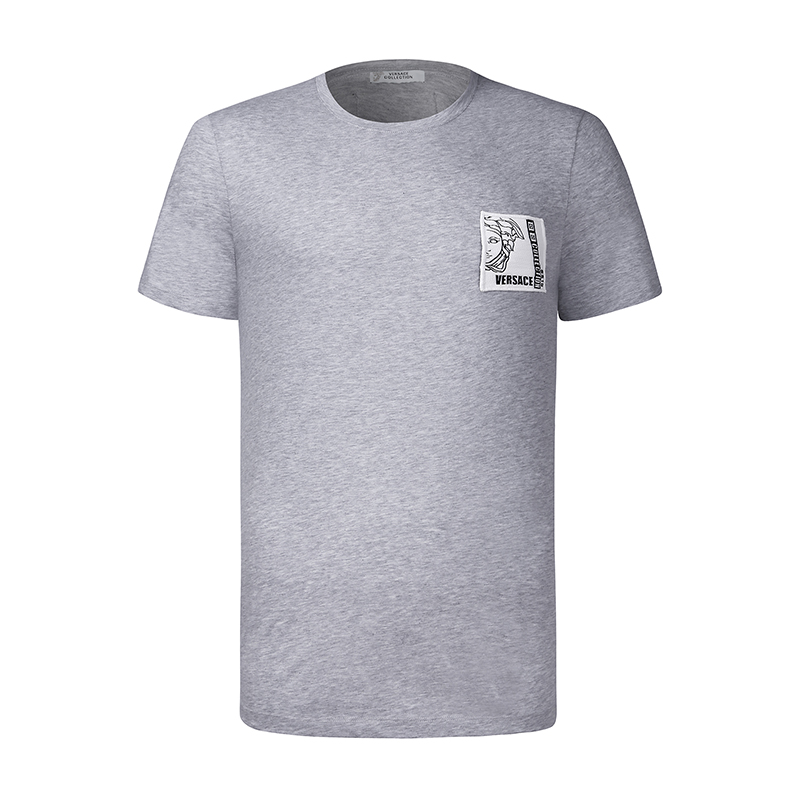 正品Versace Collection/範思哲男裝新款美杜莎刺繡男士短袖T恤C在類目 男裝, T恤中 - 來自Buy2taobao.com提供專業的淘寶代購服務