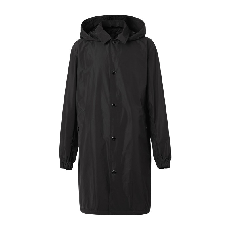 正品BURBERRY/巴宝莉男装新款后背字母印花连帽夹克男士风衣GK